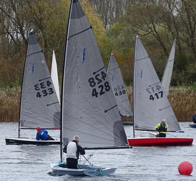 Simon Hopkins fights back to claim 3rd place in Race 1 during the Noble Marine Lightning 368 Open at West Oxfordshire SC photo copyright John Claridge taken at West Oxfordshire Sailing Club and featuring the Lightning 368 class