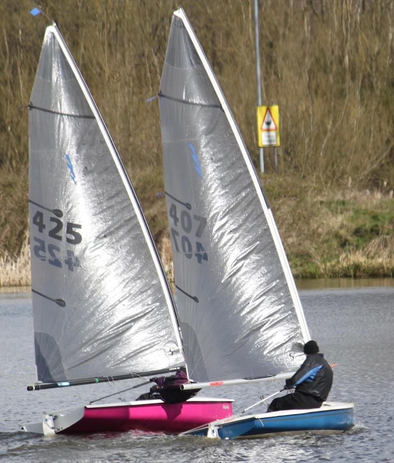 Bryan Westley and Penny Yarwood during the Noble Marine Lightning 368 2022 Travellers Series at Aldridge photo copyright ?Diane Hodgson taken at Aldridge Sailing Club and featuring the Lightning 368 class