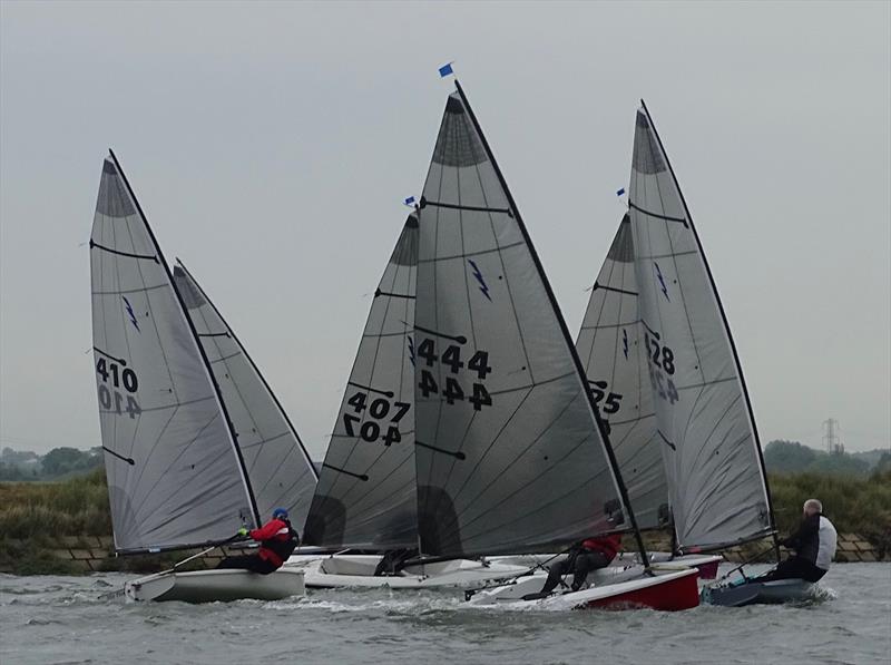 Tight racing during the Noble Marine Lightning 368 2022 Travellers  at Up River YC photo copyright Caroline Hollier taken at Up River Yacht Club and featuring the Lightning 368 class
