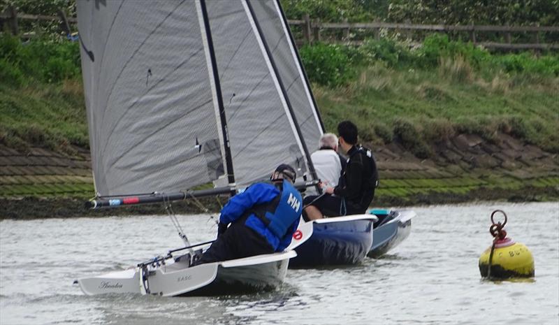 Short tacking against the tide during the Noble Marine Lightning 368 2022 Travellers  at Up River YC photo copyright Caroline Hollier taken at Up River Yacht Club and featuring the Lightning 368 class