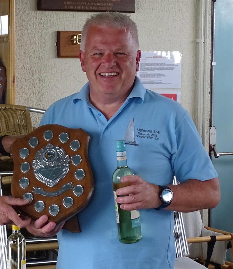 Simon Hopkins wins the Lightning 368 Northern Championship at Shotwick Lake photo copyright John Butler taken at Shotwick Lake Sailing and featuring the Lightning 368 class