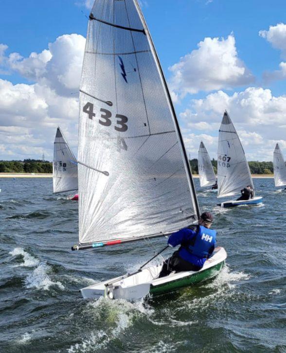 John Butler to windward at the last race start - Lightning 368 Inland Championship at Oxford photo copyright Andy Nicoll taken at Oxford Sailing Club and featuring the Lightning 368 class