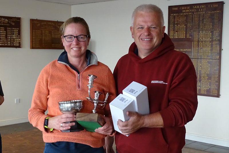 2nd overall, and ladies champion, Penny Yarwood - Noble Marine Lightning 368 National Championship at Chase photo copyright John Butler taken at Chase Sailing Club and featuring the Lightning 368 class