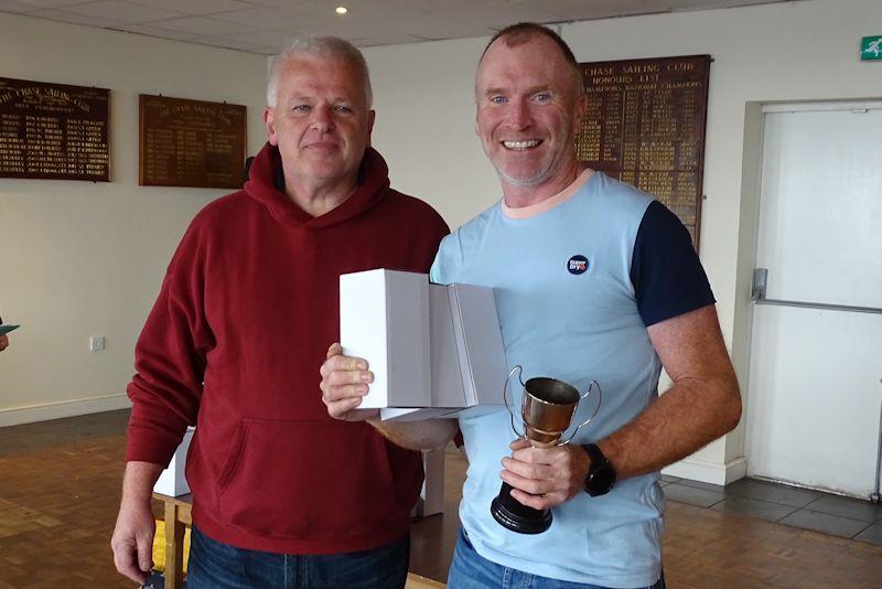 5th overall, Andy Mcivor, and Giles trophy winner (mk1 boats) - Noble Marine Lightning 368 National Championship at Chase photo copyright John Butler taken at Chase Sailing Club and featuring the Lightning 368 class