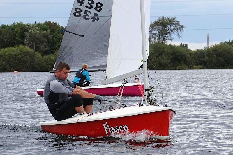 Chris Anderson leads Caroline Hollier - Noble Marine Lightning 368 National Championship at Chase photo copyright Sue Cornes taken at Chase Sailing Club and featuring the Lightning 368 class