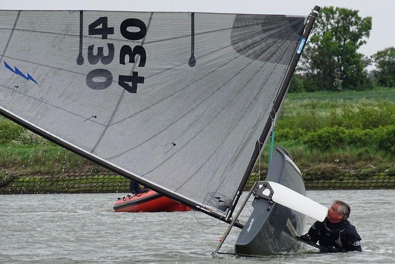 Graham Lazell takes a dunking - Lightning 368 Noble Marine Travellers Series and Southern Championship at Up River - photo © John Butler