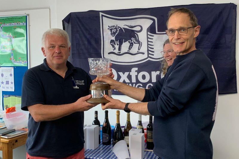 Simon Hopkins wins the Noble Marine Lightning 368 Inland Championship at Oxford photo copyright Duncan Cheshire taken at Oxford Sailing Club and featuring the Lightning 368 class