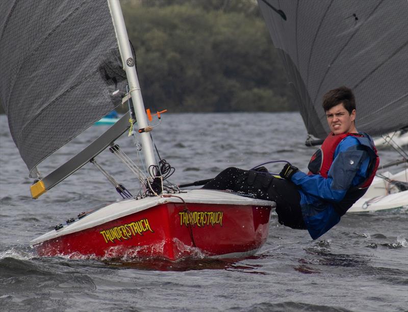 Junior champion Clayton Parker during the Noble Marine Lightning 368 2023 Nationals at Chase SC photo copyright Charles Minton taken at Chase Sailing Club and featuring the Lightning 368 class