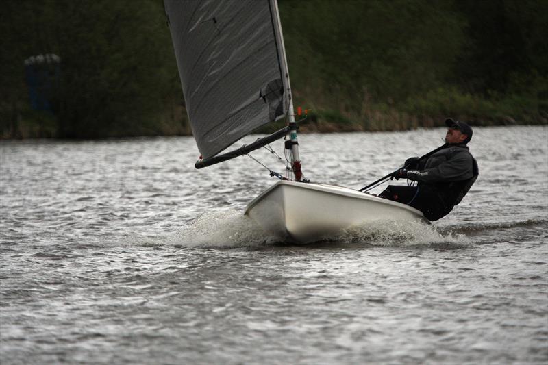 Duncan Cheshire during the Lightning 368 Open at Winsford Flash photo copyright Adrian Hollier taken at Winsford Flash Sailing Club and featuring the Lightning 368 class