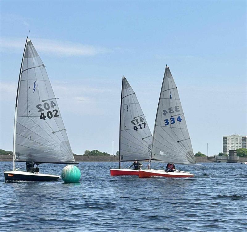 Stephen, Jeremy & Allison during the Bartley Lightning 368 Open photo copyright Elanwy Hopkins taken at Bartley Sailing Club and featuring the Lightning 368 class