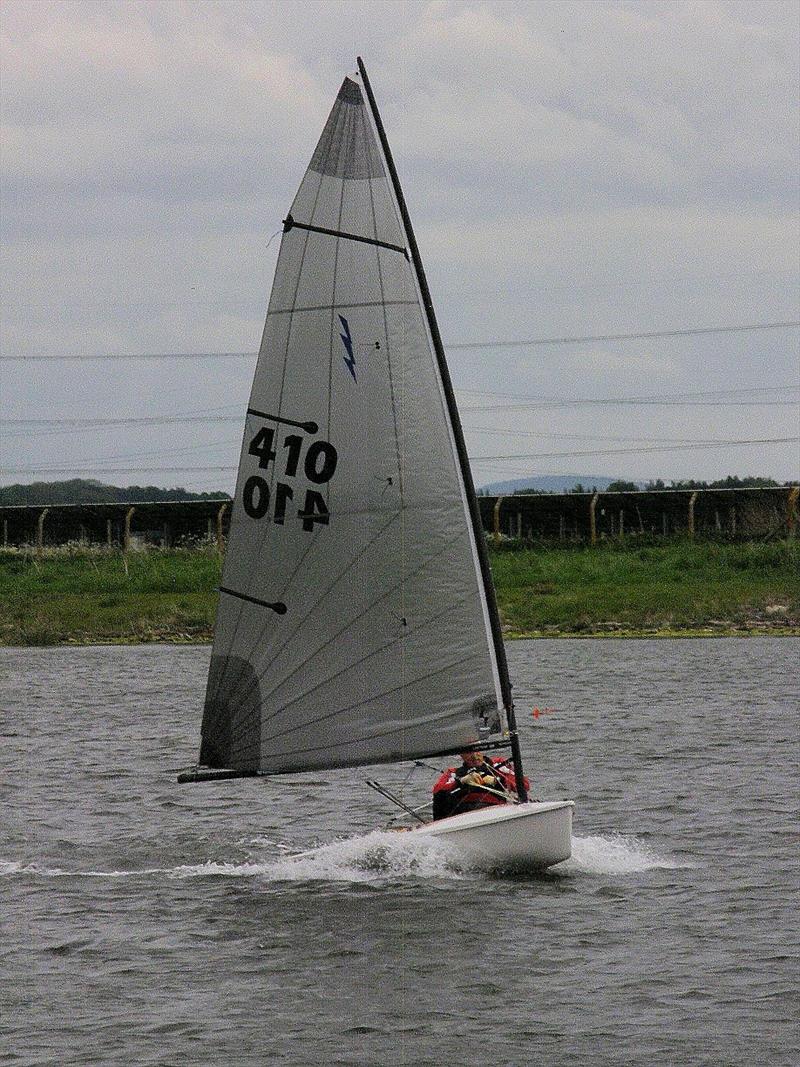 Jeremy Cooper fourth overall in the Border Counties Midweek Sailing at Shotwick Lake: photo copyright John Neild taken at Shotwick Lake Sailing and featuring the Lightning 368 class