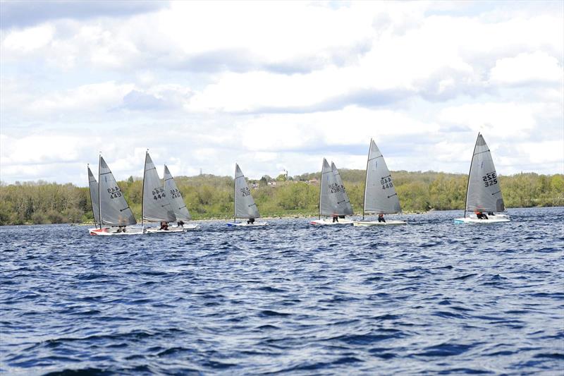 First beat - Lightning 368 Inland Championships at Burghfield photo copyright Adrian Hollier taken at Burghfield Sailing Club and featuring the Lightning 368 class