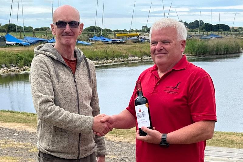 Simon Hopkins, overall winner - Lightning 368 Sanders Sails Travellers Series at Shotwick photo copyright John Butler taken at Shotwick Lake Sailing and featuring the Lightning 368 class