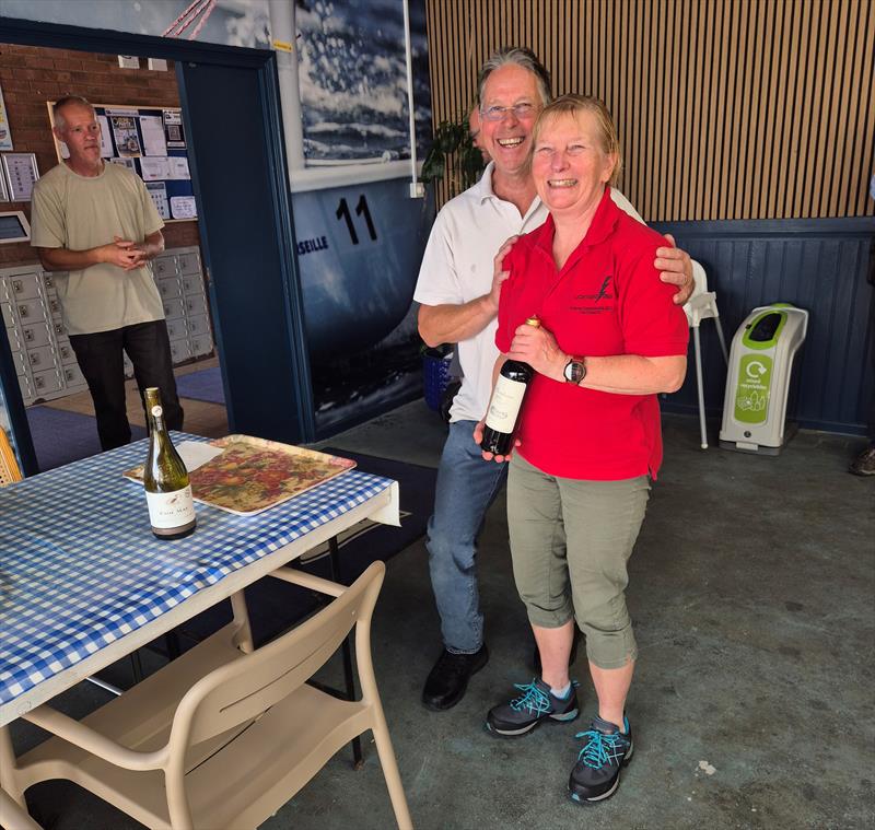 Caroline Hollier finishes 3rd in the Oxford Lightning 368 Open photo copyright Adrian Hollier taken at Oxford Sailing Club and featuring the Lightning 368 class
