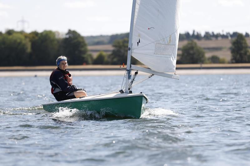 Jayne Hayes in 107 during the Oxford Lightning 368 Open photo copyright Adrian Hollier taken at Oxford Sailing Club and featuring the Lightning 368 class