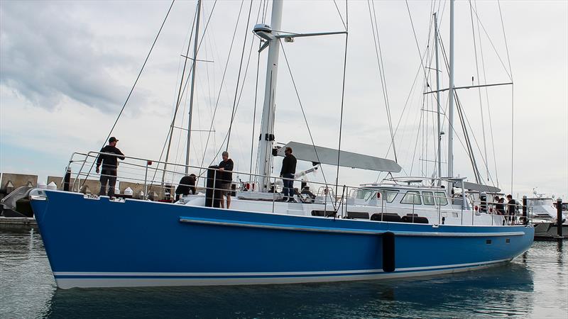 24metre expedition ketch - Lloyd Stevenson Boatbuilders - launch - September 22, 2022 - Half Moon Bay, Auckland - photo © Robert Daly - Lloyd Stevenson Boatbuilders