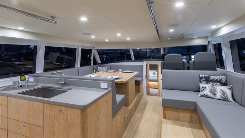 Matuku - custom design Artnautica 60 (18mtr) Sportfisher - Lloyd Stevenson Boatbuilders - April 2023 - photo © LSB