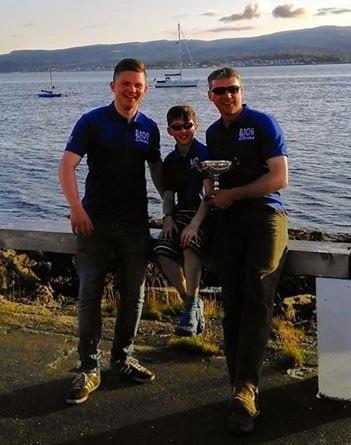 Team 'Electra' wins the Loch Long One-Design National Championships on the Clyde 2015 photo copyright Shona Shields taken at Cove Sailing Club, Scotland and featuring the Loch Long One Design class