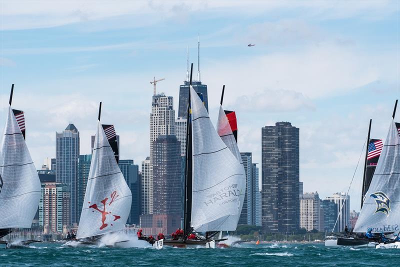 2018 M32 World Championship - Day 2 photo copyright Drew Malcolm taken at Chicago Yacht Club and featuring the M32 class