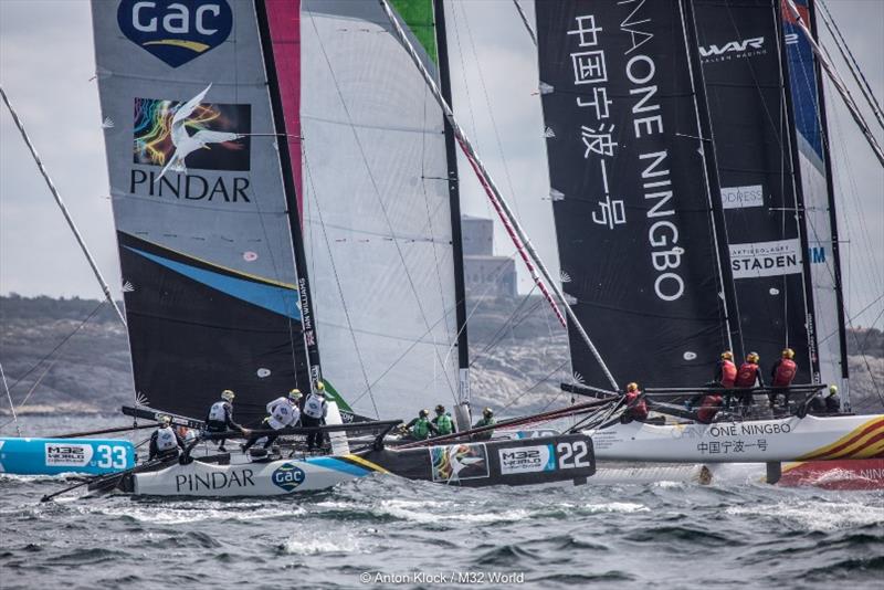 Fleet at M32 Worlds photo copyright Anton Klock / M32 Worlds taken at Chicago Yacht Club and featuring the M32 class