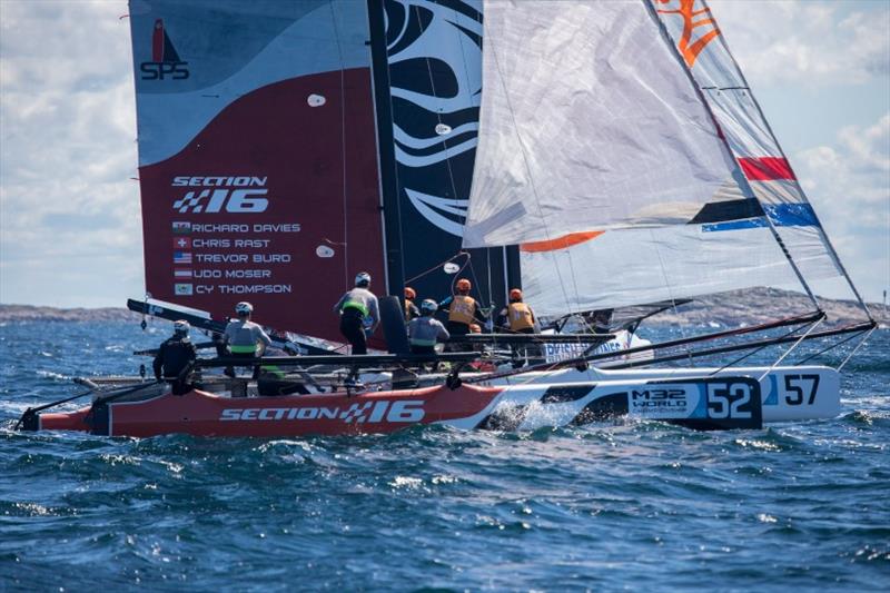 High adrenalin one design catamaran fleet racing - M32 European Series photo copyright Anton Klock / M32 Worlds taken at Yacht Club Sanremo and featuring the M32 class