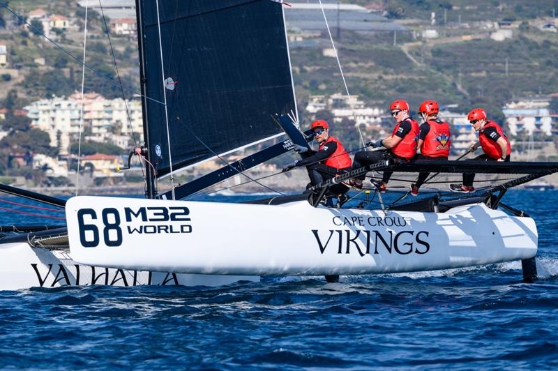 Cape Crow Vikings failed to make any further inroads into GAC Pindar's lead today - 2019 M32 European Series Sanremo - photo © Drew Malcolm / M32 European Series