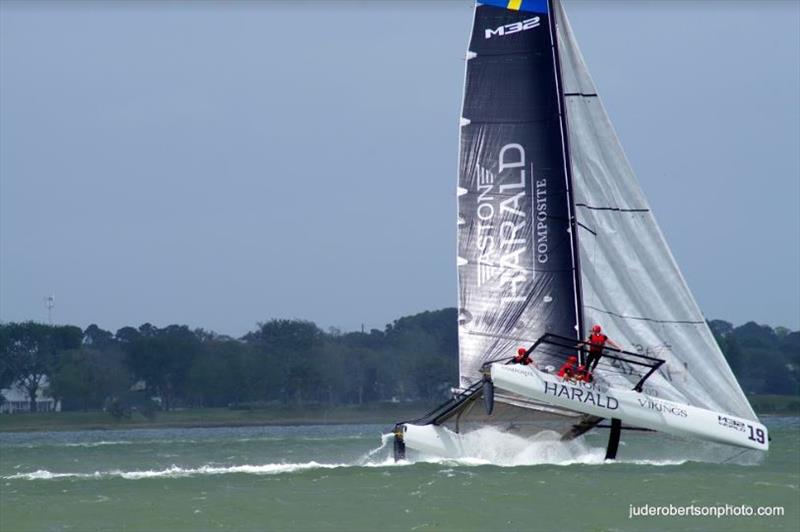 M32 fleet on Day 1 of Sperry Charleston Race Week 2019 photo copyright Jude Robertson / www.juderobertsonphoto.com taken at Charleston Yacht Club and featuring the M32 class