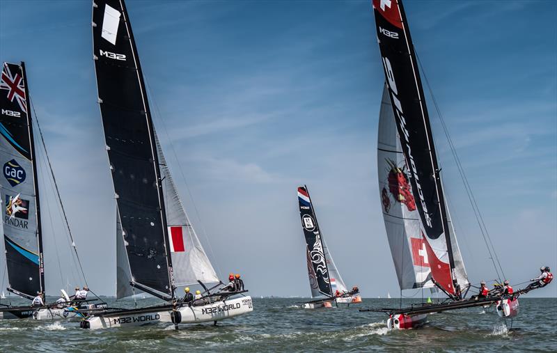 After less than flash reaching starts yesterday, the M32 newbies of Team LeeLoo had very much mastered it today.  - M32 European Series photo copyright Hartas Productions taken at  and featuring the M32 class