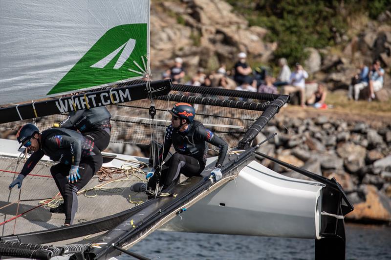 Taylor canfield (USA) - Day 4 - GKSS Match Cup Sweden - Match Racing World Championship, July 7, 2019 photo copyright Mathias Bergeld / World Match Racing Tour taken at  and featuring the M32 class