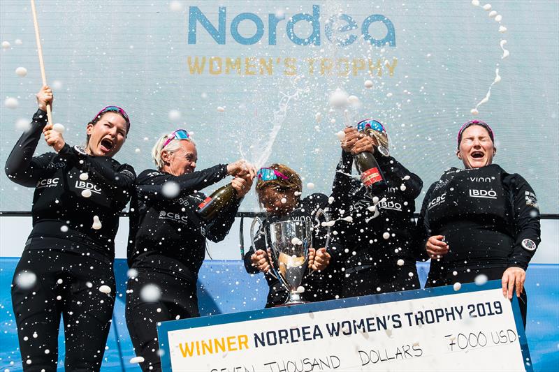 Anna Östling and her Team Wings - Marie Berg, Annika Carlunger, Annie Wennergren, Linnéa Wennegren defended their Womens World Match Racing title photo copyright Mathias Bergeld / World Match Racing Tour taken at  and featuring the M32 class