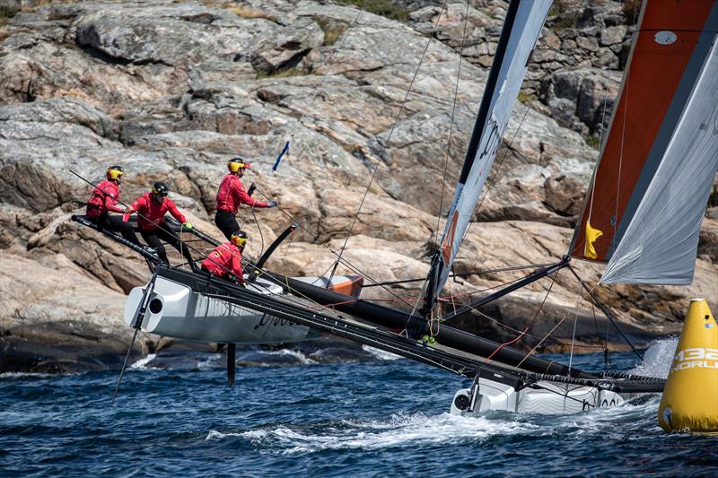 Phil Robertson (NZL) - Day 4 - GKSS Match Cup Sweden - Match Racing World Championship, July 7, 2019 photo copyright Mathias Bergeld / World Match Racing Tour taken at  and featuring the M32 class