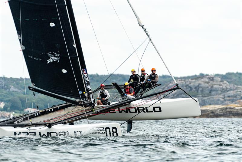 After Blikshem, stars of the show today were the Joachim Aschenbrenner-steered Knots Racing.  - Day 2 - M32 European Series Marstrand 2019 photo copyright Drew Malcolm taken at  and featuring the M32 class