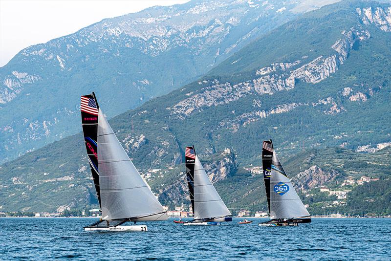 M32 Pre-Worlds, Rive del Garda, Italy photo copyright M32 World / Drew Malcolm taken at Fraglia Vela Riva and featuring the M32 class