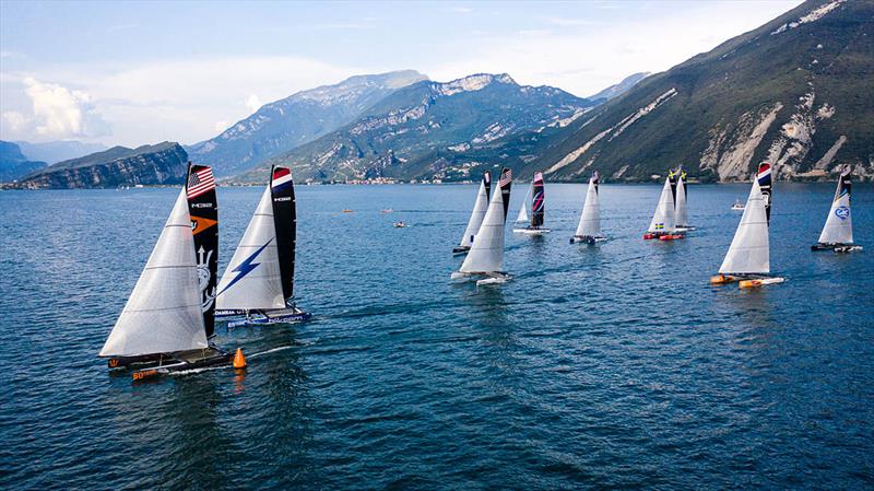 M32 Pre-Worlds, Rive del Garda, Italy photo copyright M32 World / Drew Malcolm taken at Fraglia Vela Riva and featuring the M32 class