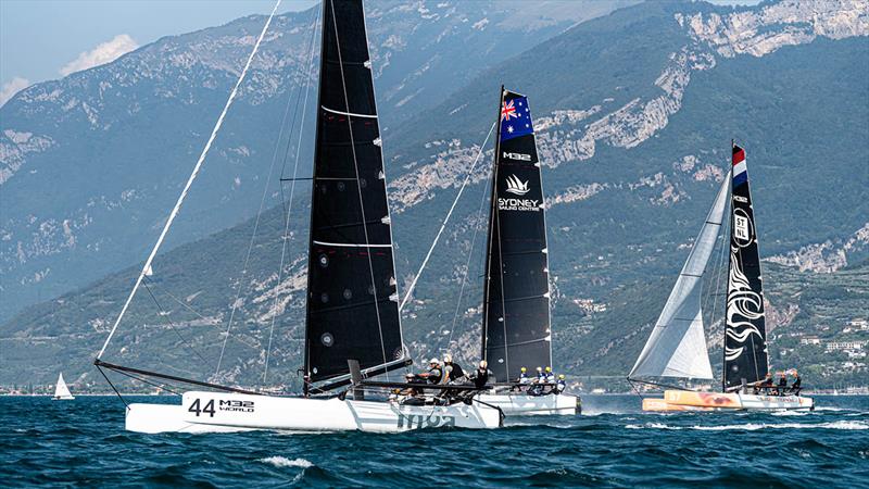 Inga from Sweden, Down Under Racing and Team NL photo copyright M32 World / Drew Malcolm taken at Fraglia Vela Riva and featuring the M32 class
