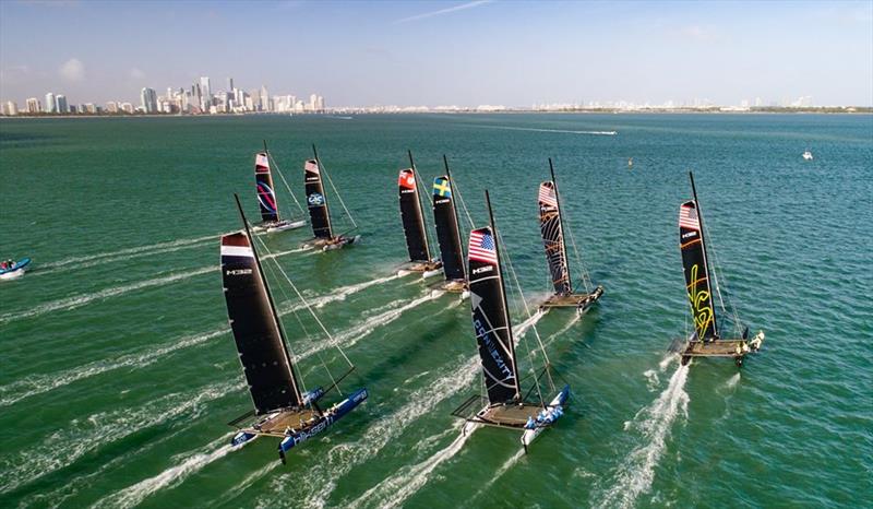 Beautiful Miami Conditions on Biscayne Bay - M32 Winter Series 2020 photo copyright M32 International Class Association taken at  and featuring the M32 class