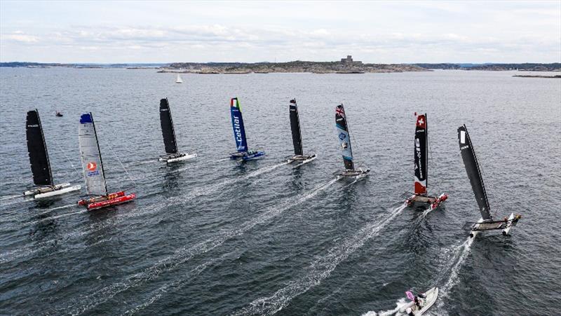 M32 European fleet racing outside the island of Marstrand photo copyright Drew Malcolm / M32 World taken at  and featuring the M32 class