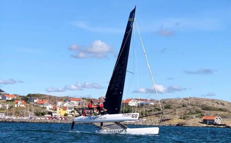 Cape Crow Vikings with Skipper Hakan Svensson training in Hono photo copyright M32 World taken at  and featuring the M32 class