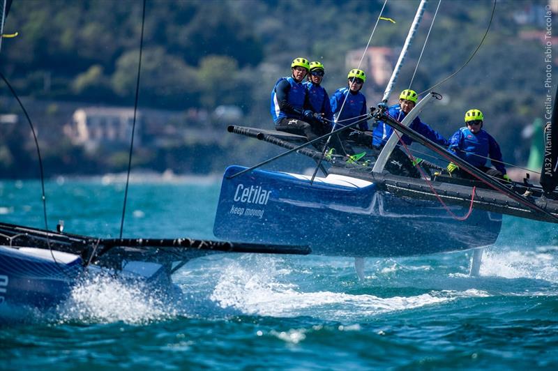 Team Vitamina Rapida/Cetilar with Skipper Andrea LaCorte during training session in Italy April 2021 photo copyright Fabio Taccola taken at  and featuring the M32 class