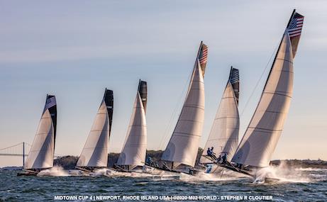 M32s racing off of Newport, Rhode Island, in October of 2020 - photo © Stephen Cloutier 