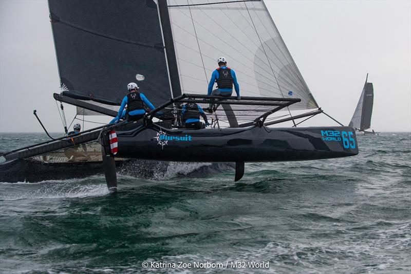 Pursuit Skippered by Bill Run in the M32 World Championships in Miami photo copyright m32world / Felipe Juncadella taken at  and featuring the M32 class