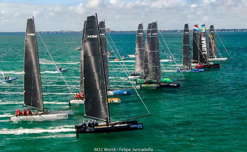 The fleet is growing in the Miami winter events photo copyright m32world / Felipe Juncadella taken at  and featuring the M32 class