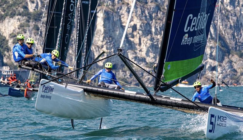 M32 European Championships 2022 photo copyright Elena Giolai taken at Fraglia Vela Riva and featuring the M32 class