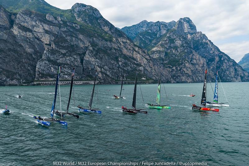 M32 European Championships 2022 photo copyright M32World / Felipe Juncadella taken at Fraglia Vela Riva and featuring the M32 class