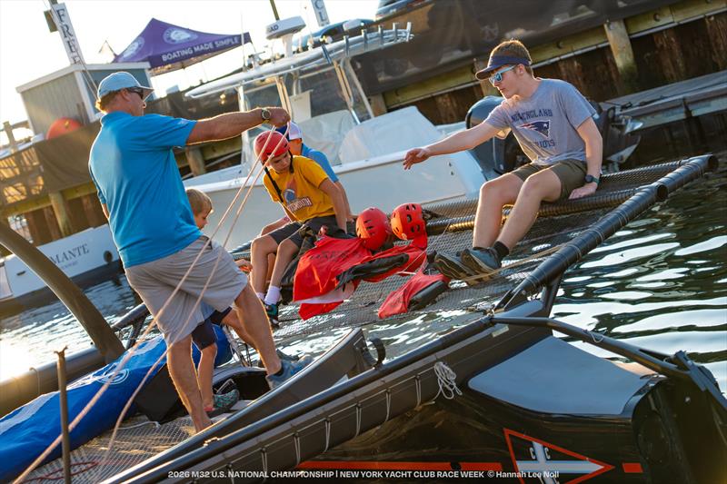 Dave Doucett bringing up the next generation - 2026 M32 U.S. National Championship - photo © Hannah Lee Noll
