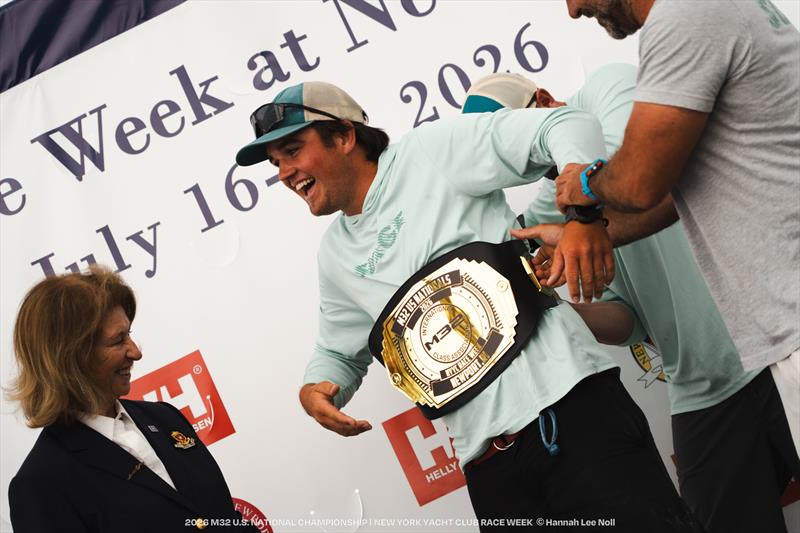 Ian “Pallets” Iles-Lee with the winners belt - 2026 M32 U.S. National Championship - photo © Hannah Lee Noll