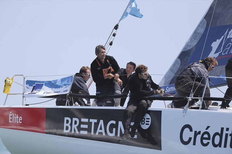 Bretagne Crédit Mutuel Elite win the Tour de France a la Voile offshore leg from Dieppe to Deauville photo copyright JM LIOT / TFV / ASO taken at  and featuring the M34 class
