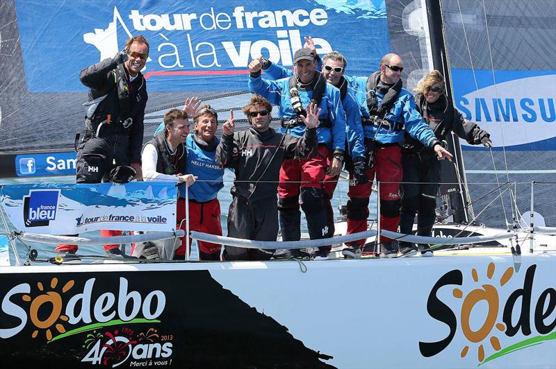 Sobedo win the Tour de France a la Voile Deauville to Brest offshore leg photo copyright JM LIOT / TFV / ASO taken at  and featuring the M34 class