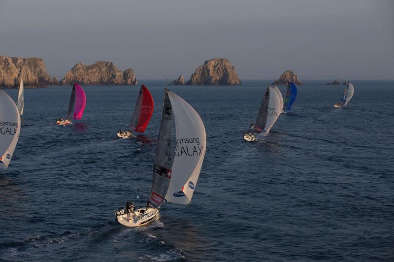 Groupama win the Tour de France a la Voile Brest to Lorient offshore leg photo copyright JM LIOT / TFV / ASO taken at  and featuring the M34 class
