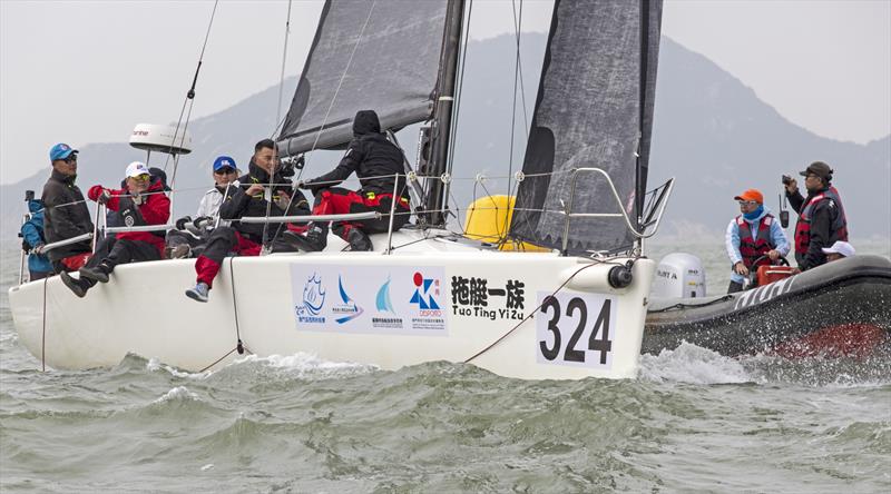 Close enough for the camera? 2020 Guangdong-Hong Kong-Macao Greater Bay Area Cup Regatta & Macao Cup International Regatta. - photo © Guy Nowell